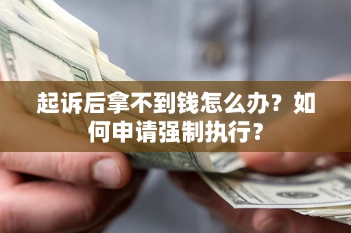 武汉起诉后拿不到钱怎么办？如何申请强制执行？