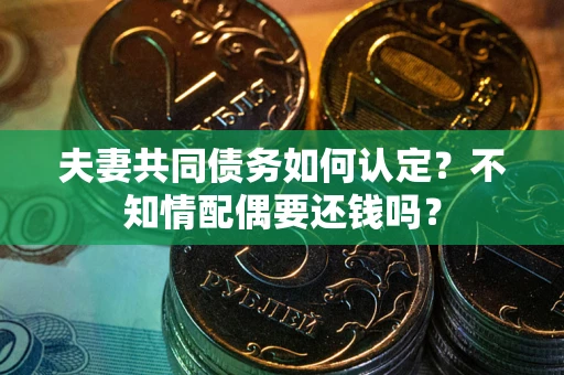 武汉夫妻共同债务如何认定？不知情配偶要还钱吗？