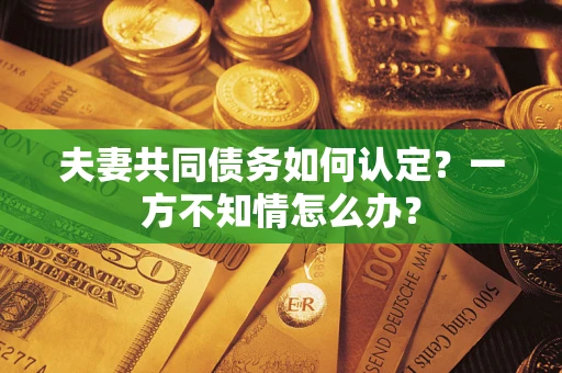 武汉夫妻共同债务如何认定？一方不知情怎么办？