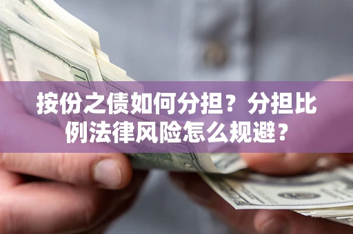 武汉按份之债如何分担？分担比例法律风险怎么规避？