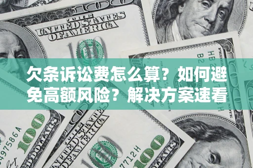 武汉欠条诉讼费怎么算？如何避免高额风险？解决方案速看！