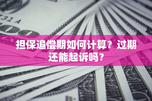 武汉担保追偿期如何计算？过期还能起诉吗？