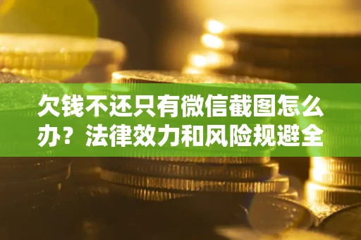 武汉欠钱不还只有微信截图怎么办？法律效力和风险规避全解析