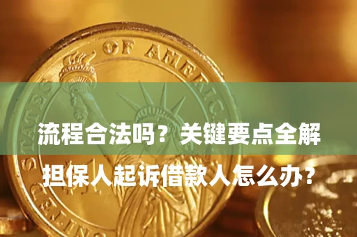 武汉

担保人起诉借款人怎么办？流程合法吗？关键要点全解析