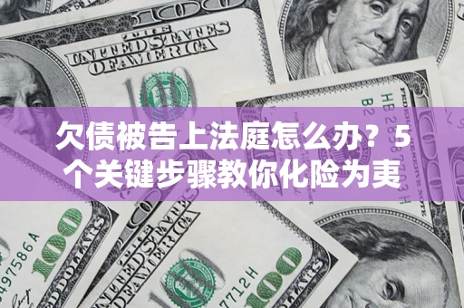 武汉欠债被告上法庭怎么办？5个关键步骤教你化险为夷