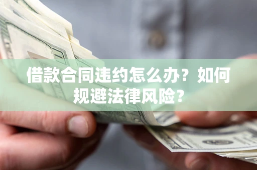 武汉借款合同违约怎么办？如何规避法律风险？
